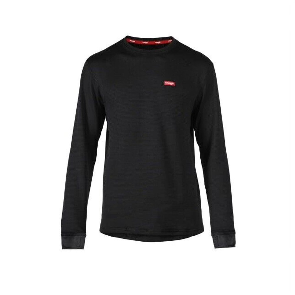 Wrangler Men's Performance Moisture Wicking Base Layer Crew Neck Top Size Large